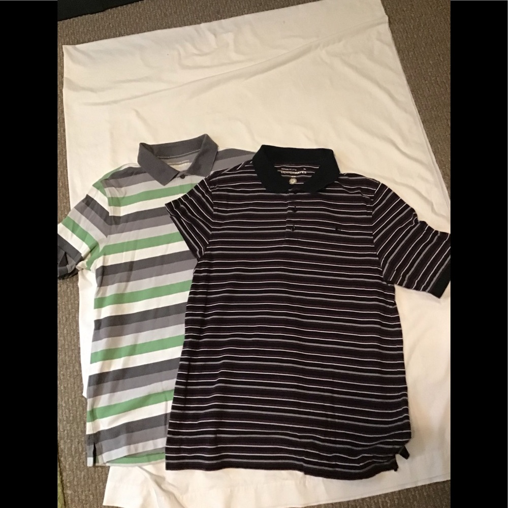 2 Mens Denver Hayes golf shirts